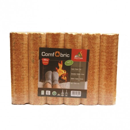 Grande buchette de bois compressée COMFOBRIC 10kg (5pcs)