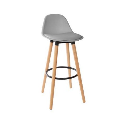 Tabouret de bar gris Maxon
