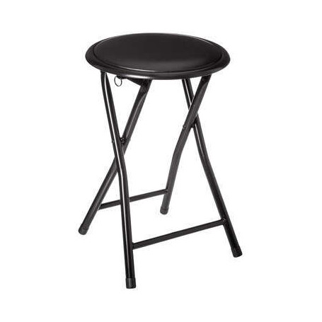 Tabouret pliant noir
