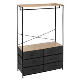 Dressing penderie avec 6 tiroirs Tissa