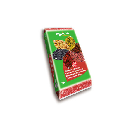 Copeaux de bois rouges 50L