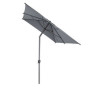Parasol droit Loompa 2x3m inclinable ardoise