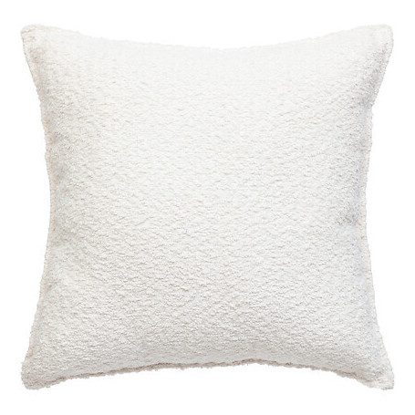 Coussin bouclette soana ivoire 45x45 cm