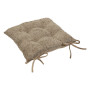 Galette de chaise bouclette soana taupe 38x38 cm