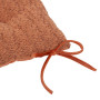 Galette de chaise bouclette soana terracotta 38x38 cm