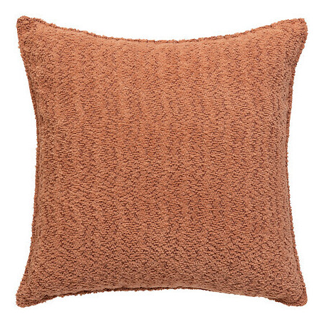 Coussin bouclette soana terracotta 45x45 cm
