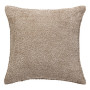 Coussin bouclette soana taupe 45x45 cm