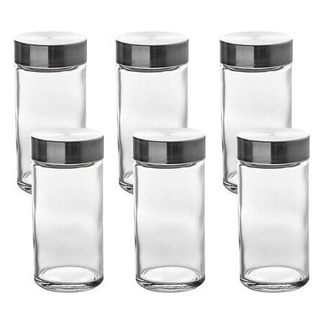 Lot de 6 bocaux à épices 80ml