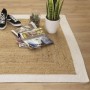 Tapis de jute bords blancs 120x170 cm