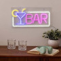 Tube néon mural LED "Bar" l42 cm