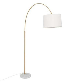 Lampadaire arc "Tilio" Doré, H. 195 cm