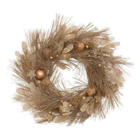 Couronne Noël diam 35 cm doré