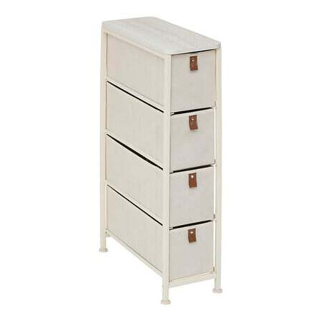 Rangement 4 tiroirs Tissa beige