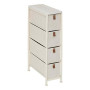 Rangement 4 tiroirs Tissa beige