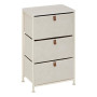 Rangement 3 tiroirs Tissa beige