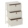 Rangement 3 tiroirs Tissa beige