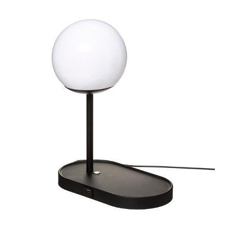 Lampe Colors chargeur USB noire