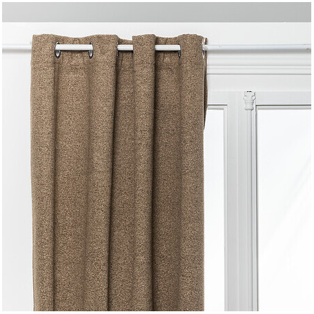 Rideau isolant-occultant "Soana" Beige, 140x260 cm