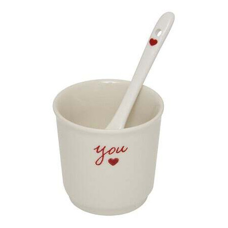 Coffret 2 tasses espresso Valentine