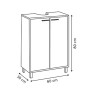Meuble sous lavabo Come