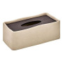 Boîte à mouchoirs Olea résine beige