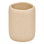 Pot à brosse à dents Oleya 9,9 cm résine beige