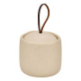 Pot à cotons Olea diam 10 cm résine beige