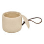 Pot à cotons Olea diam 10 cm résine beige