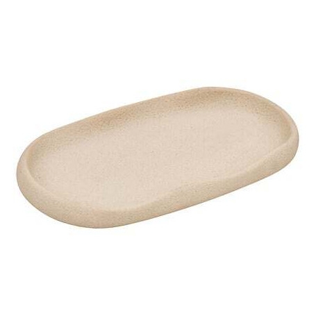 Plateau Olea 22,6 x 12,7 cm résine beige