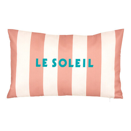 Coussin extérieur Poolside 30 x 50 cm rayé terracotta
