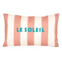 Coussin extérieur Poolside 30 x 50 cm rayé terracotta