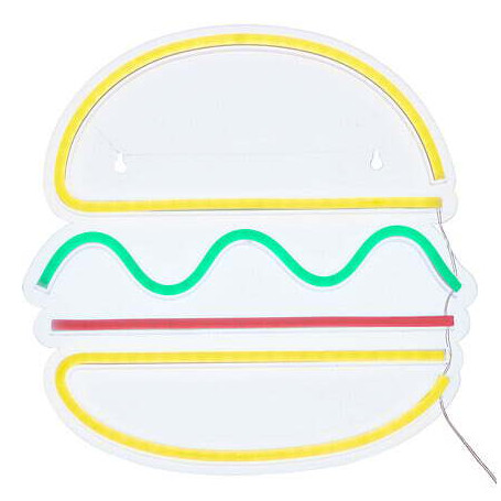 Néon LED mural Burger