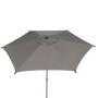 Parasol droit Soya 2,7 m inclinable café