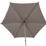 Parasol droit Soya 2,7 m inclinable café