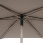 Parasol droit Soya 2,7 m inclinable café