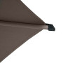 Parasol droit Soya 2,7 m inclinable café