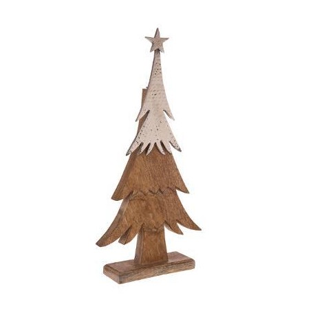 Sapin bois et métal 52cm