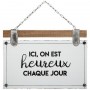 Plaque à suspendre citation