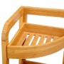 Etagère d'angle 3 niveaux bambou