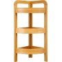 Etagère d'angle 3 niveaux bambou