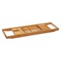 Plateau extensible pour baignoire bambou