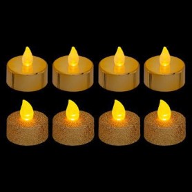 Bougie chauffe-plat led or