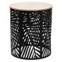 Table d'appoint feuille noir
