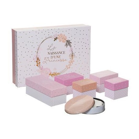 Coffret naissance empreintes Fleur