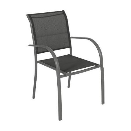 Fauteuil de jardin Piazza anthracite-graphite